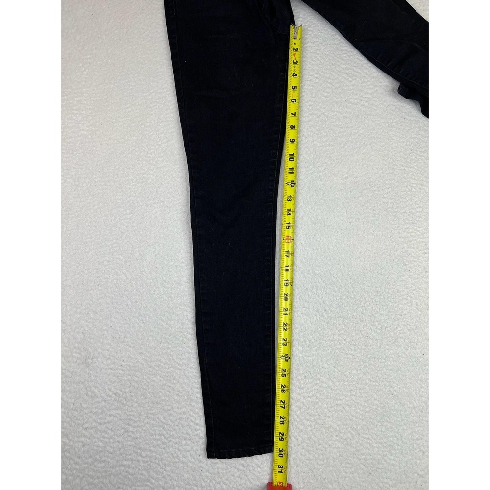 Levis 720 High Rise Super Skinny Jeans Womens 30x30 Black Dark Wash Stretch - Picture 14 of 16